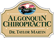 Algonquin Chiropractic, Dr. Taylor Martin. Huntsville, Muskoka Chiropractor Logo